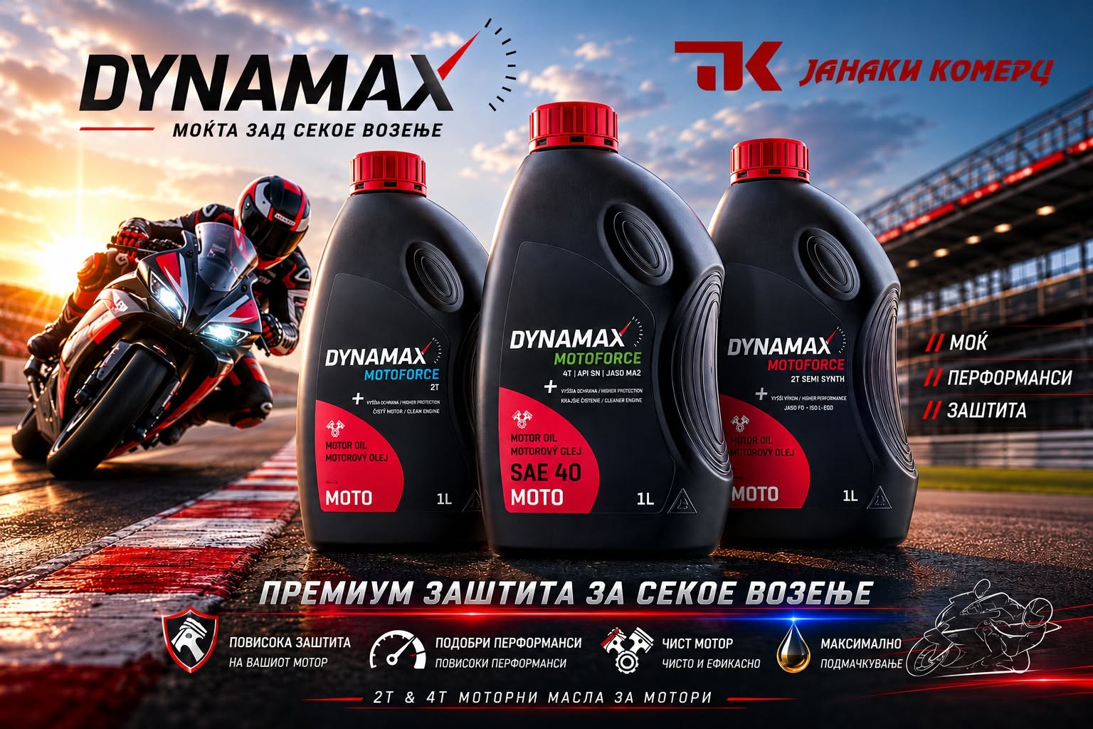 Dynamax MotoForce Motorbike Oil